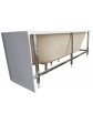 Acrylic free standing back-to-wall bathtub, model NOLA white 160x75x57 cm - 5